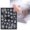 Kitcheniva 5D Embossed Nail Stickers Christmas Snowflakes Flowers Designs